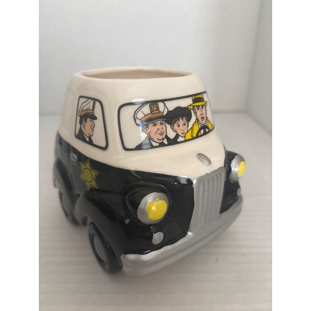 Applause Dick Tracy 1990 Vintage Coffee Mug Police Car W Wheels Made In Korea